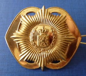 Netherlands : Dutch Army van Heutsz Infantry Regimental Beret-Badge.