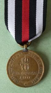 Imperial : German Franco-Prussian 1870-71 War Medal in Bronze on …