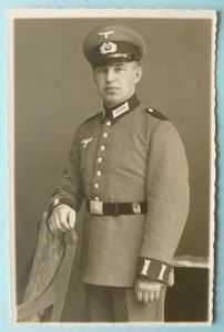 Third Reich : Portrait Postcard Photo of an Army Private …