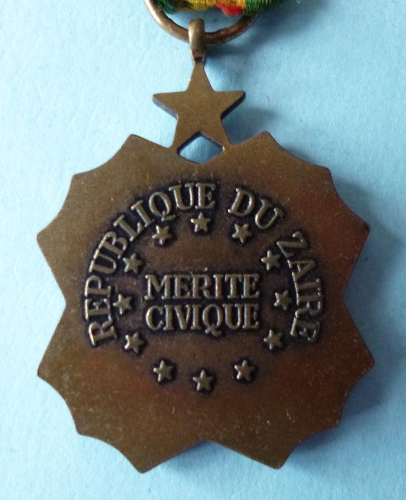 Zaire : Bronze (3rd Class) Medal of Civil Merit. — image 3