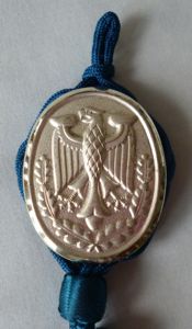 BRD :West German Bundesmarine Shooting Cord (Schützenschnur) - Silver Grade.