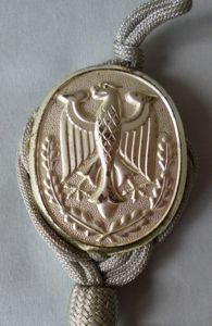 BRD :West German Bundeswehr Shooting Cord (Schützenschnur) - Silver Grade.
