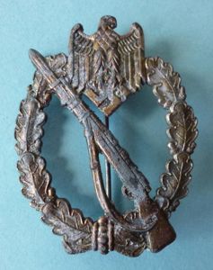 Third Reich : Wehrmacht Infantry Assault Badge in Silver (Infanterie-Sturmabzeichen …
