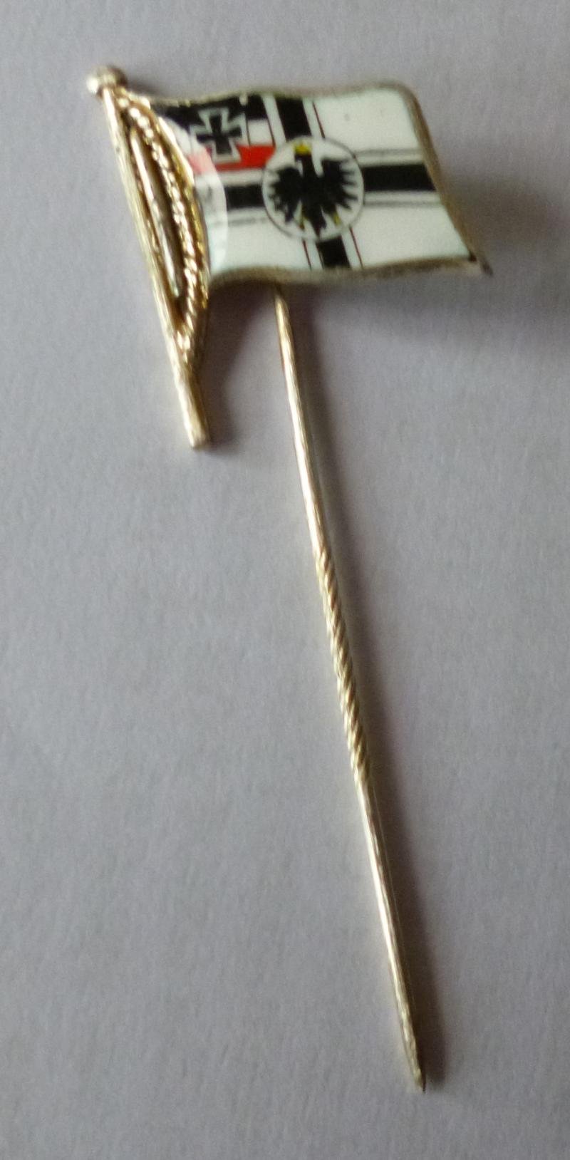 Imperial : German Imperial War Flag Enamelled Stick-pin Lapel-badge. — image 2