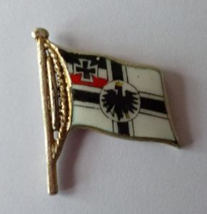Imperial : German Imperial War Flag Enamelled Stick-pin Lapel-badge.