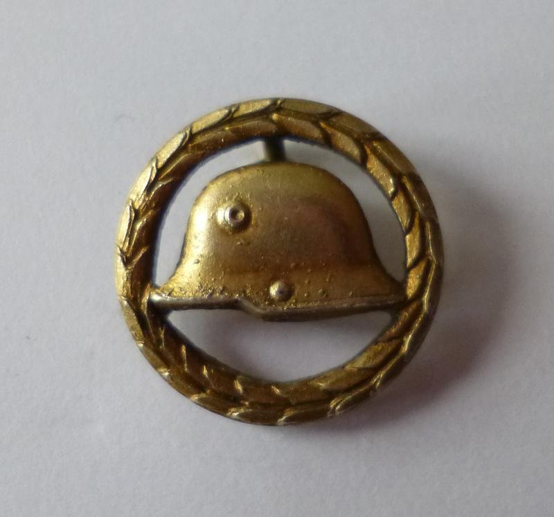 Imperial : German Stahlhelmbund Golden Honour Stick-pin Lapel-badge. — image 3