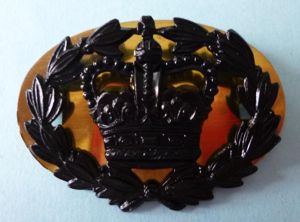 Army Warrant Officer 2nd Class / RQMS Black Metal Rank-badge.