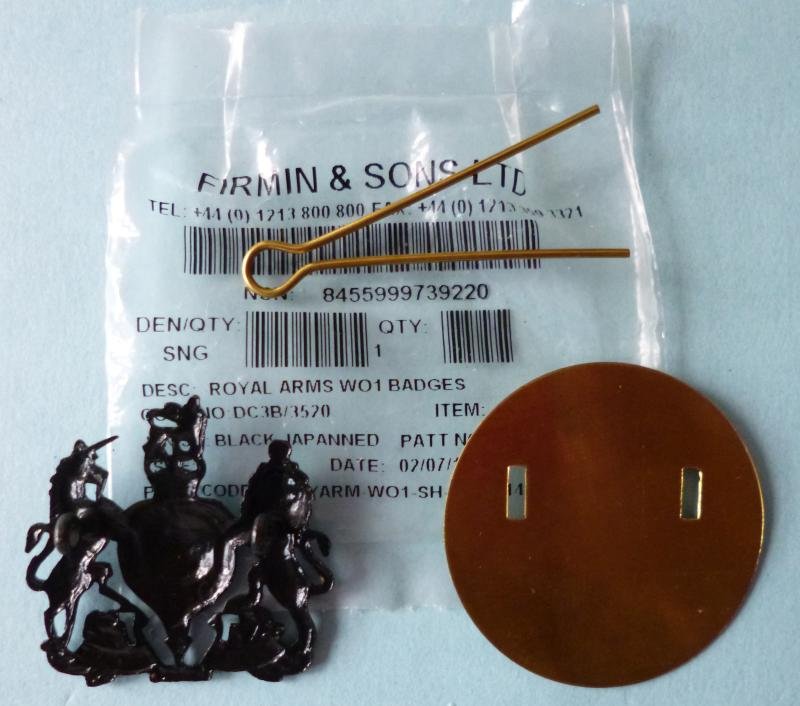 Army Warrant Officer 1st Class / RSM Black Metal Rank-badge. — image 3