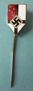 Third Reich : Reichskolonialbund Enamelled Membership Stick-pin Lapel-badge.