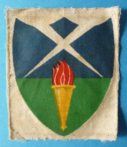 Army Aldershot District Printed Shoulder-flash.