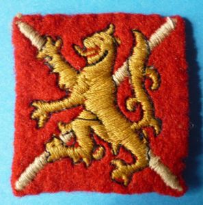 Army West Scotland District Machine-embroidered Shoulder-flash.