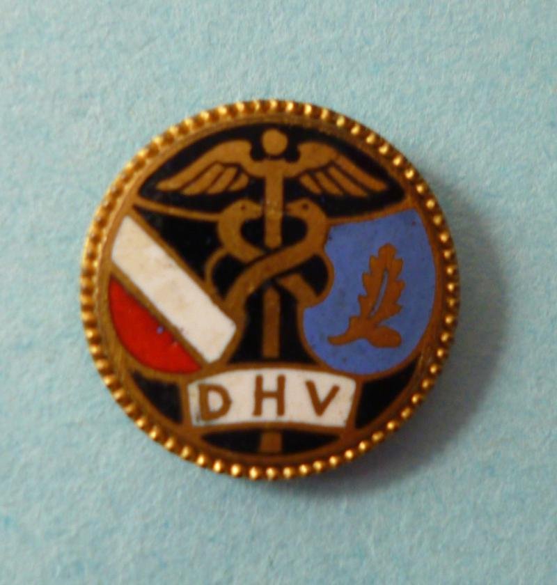Third Reich : Membership Stick-pin Lapel-badge of the Deutschnationaler Handlungsgehilfen Verband (DHV). — image 2