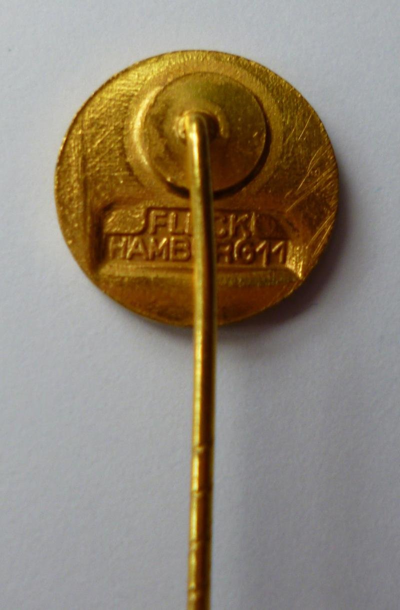 BRD : WW2 Kriegsmarine Veterans of The Minensucher Kameradschaft Hamburg Membership Stick-pin Lapel-badge. — image 3