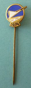BRD : West German Bundesluftwaffe Jagdgeschwader 74 Members Stick-pin Lapel-badge.