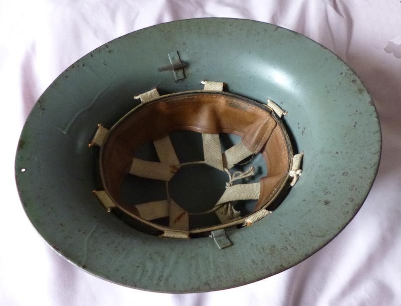 WW2 British Civilian Protective Helmet (ie. Fire-watchers helmet, etc.) often called a 'Zuckerman Helmet'. — image 2