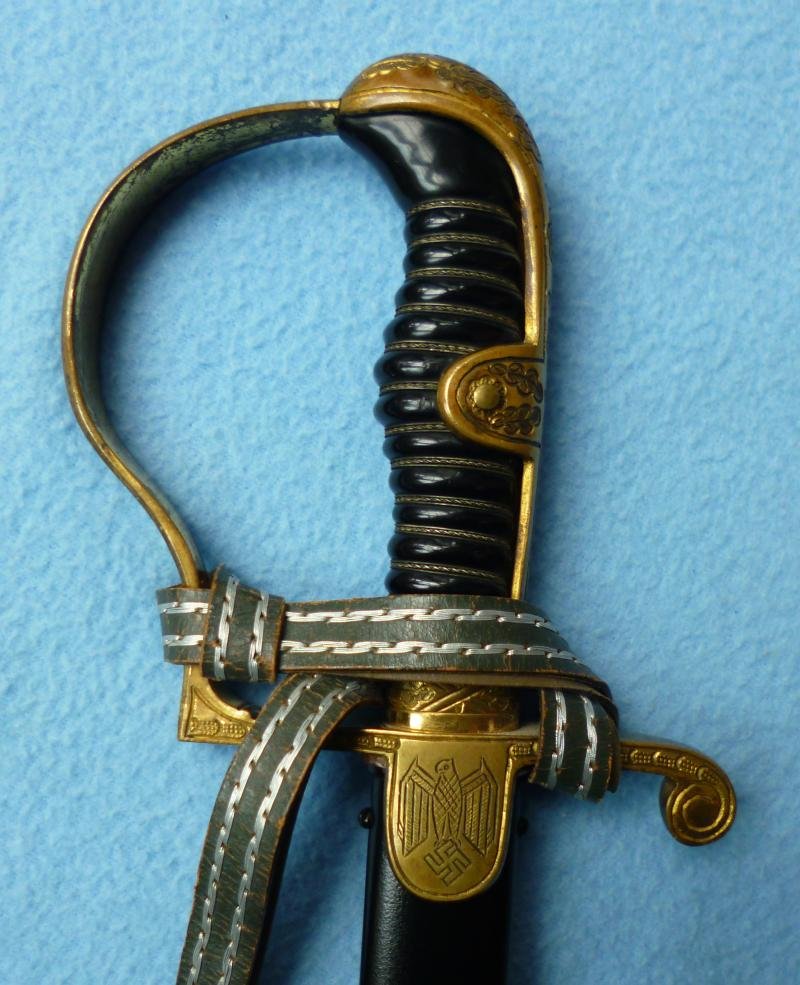 Third Reich : Wehrmacht / Heer (Army) Officer's Dress-sabre by Robert Klaas of Solingen. — image 3