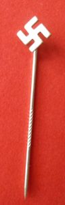 Third Reich : Early Nazi Sympathizers' Swastika Stick-pin Lapel-badge.