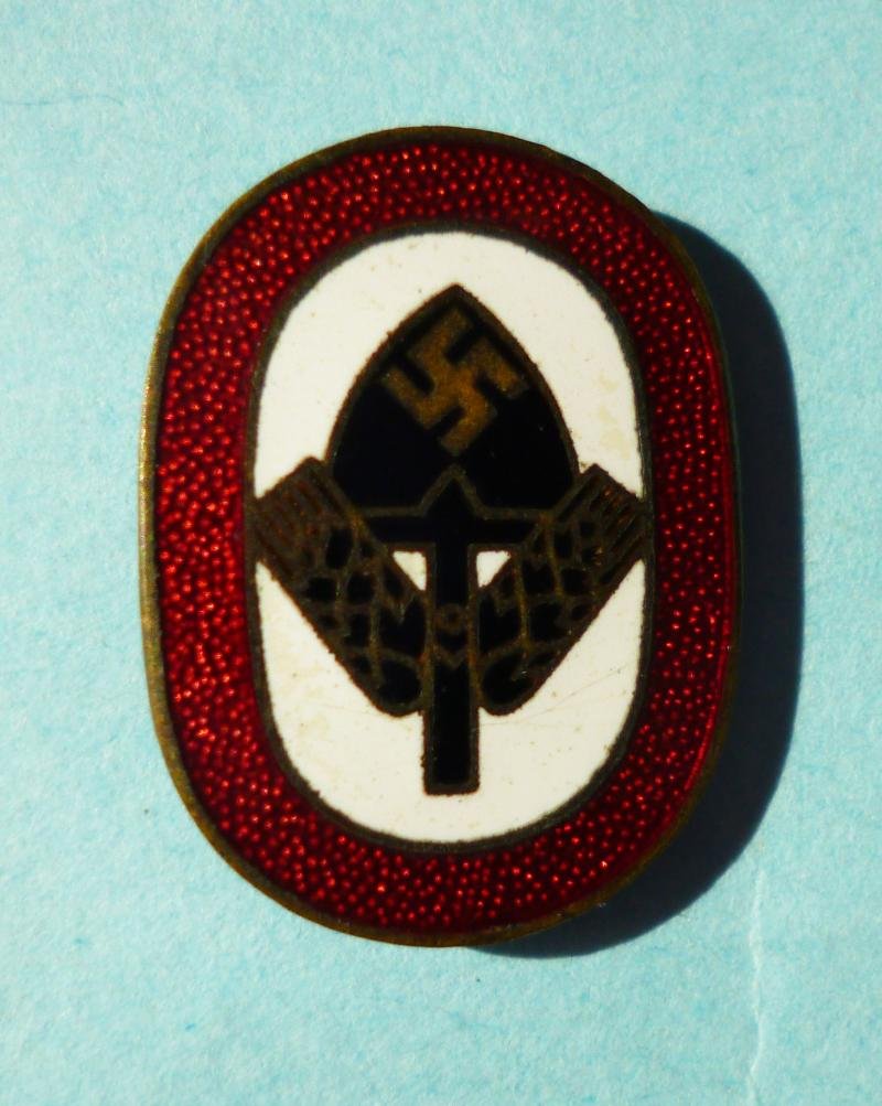 Third Reich : Reichsarbeitsdienst Commemorative Stick-pin Lapel-badge for Men. — image 2