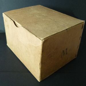 WW2 Cardboard Box for the Civilian Respirator.