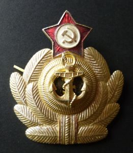USSR : Soviet Russian Navy Cap-badge.