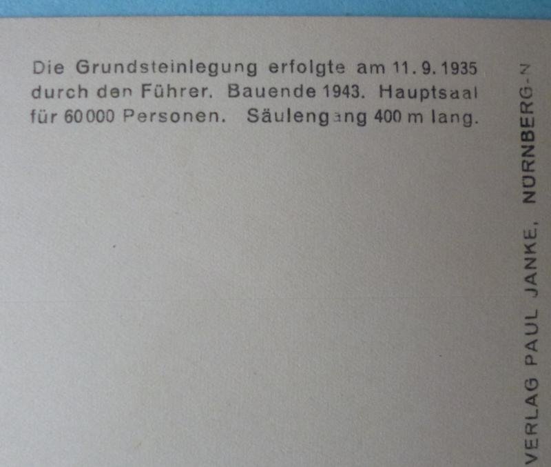 Third Reich : Photo Postcard of the Architect's Model of the Proposed New Congress Hall in Nürnberg. — image 3