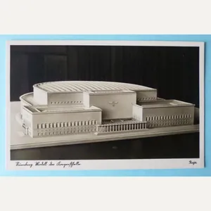 Third Reich : Photo Postcard of the Architect's Model of …