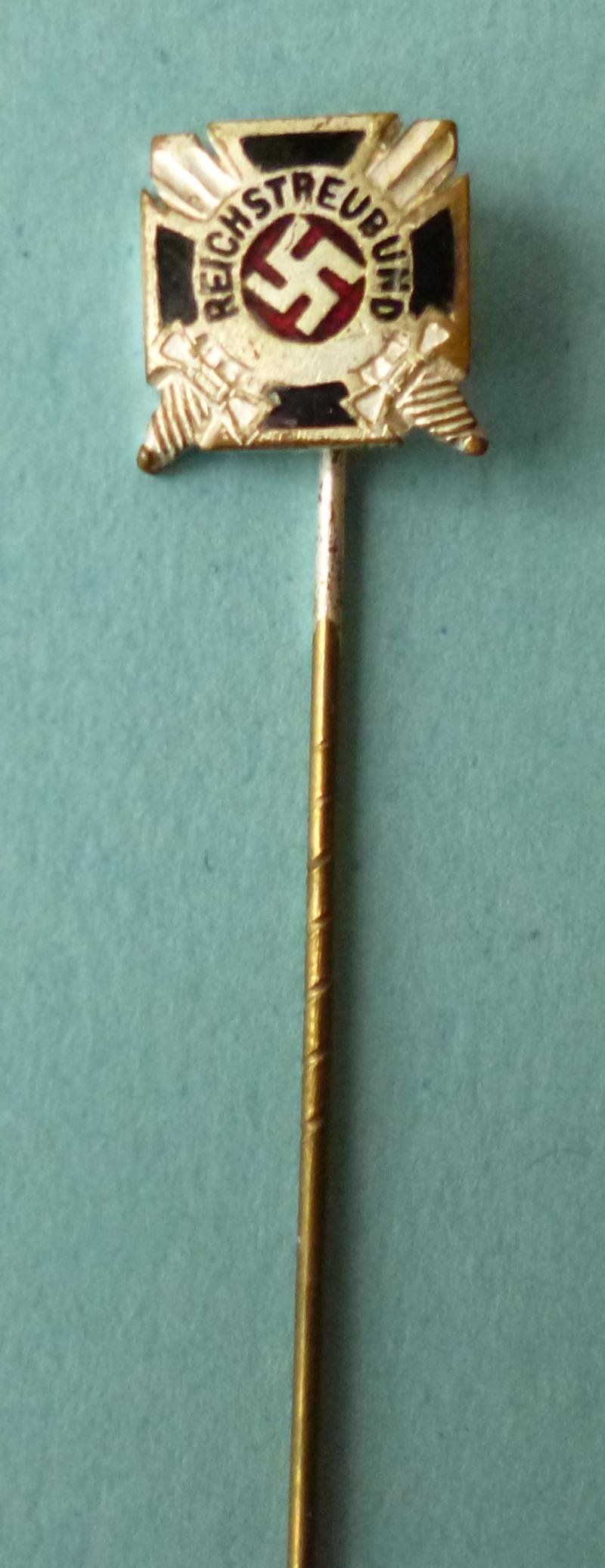 Third Reich : Reichstreubund (RTB) Membership Sttck-pin Lapel-badge. — image 2