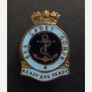 Sea Cadet Corps Members' Enamelleed Lapebadge.