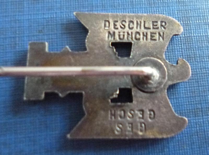 Third Reich : Reichskulturkammer (National Chamber of Culture) Members' Stick-pin Lapel-badge. — image 3