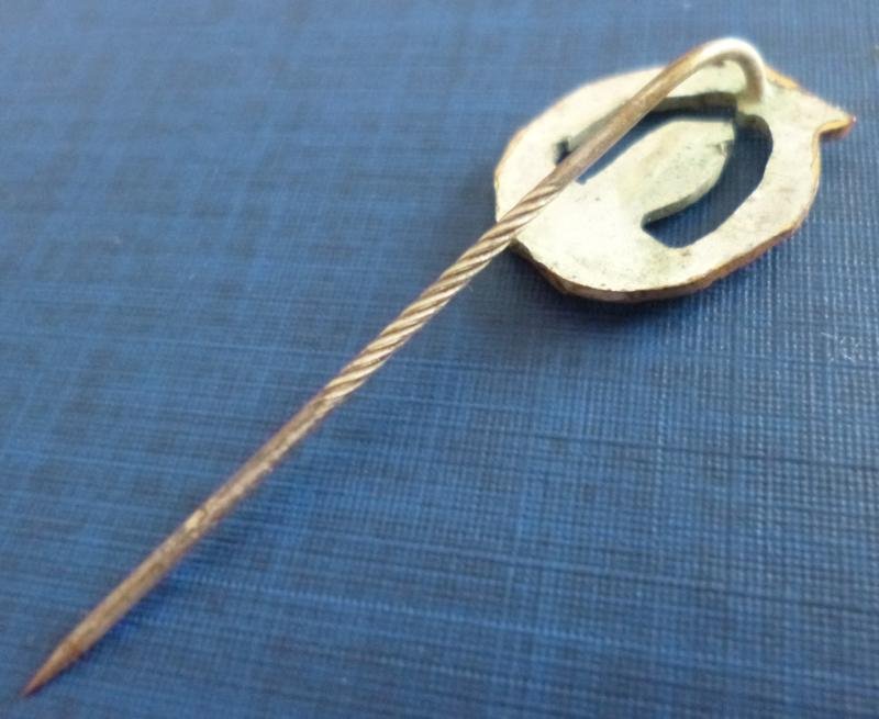 Third Reich : Kriegsmarine Minensucher-Kriegsabzeichen Miniature Stick-pin Lapel-badge. — image 3