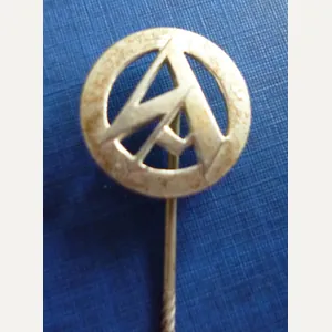 Third Reich : Sturmabteilung (SA) Brownshirt Membership Stickpin Lapel-badge.