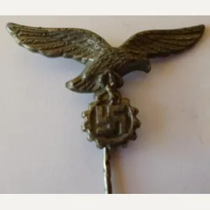 Third Reich : Luftwaffe Heimat-Flakartillerie Members Stickpin Lapel-badge.