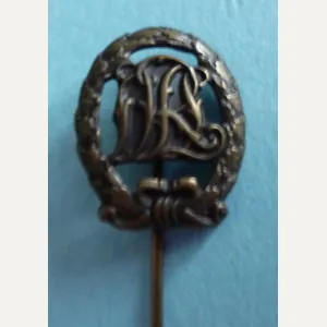 Third Reich : National Sports Badge (DRL) in Bronze Miniature …