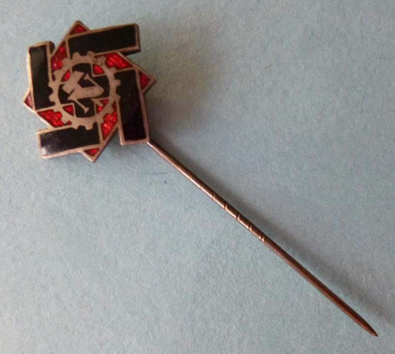 Third Reich : Technische-Nothilfe (TeNo) Enamelled Membership Stickpin Lapel-badge. — image 2