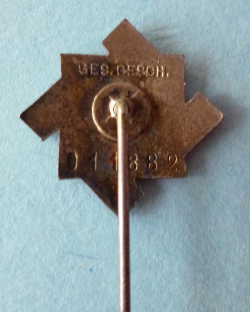 Third Reich : Technische-Nothilfe (TeNo) Enamelled Membership Stickpin Lapel-badge. — image 3