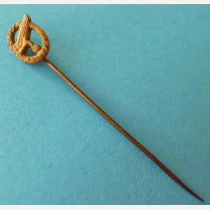 Third Reich : Luftwaffe Fallschirmjäger-Abzeichen Miniature Stick-pin Lapel-badge.