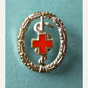 BRD : Bavarian Red Cross Proficiency Award-badge in Silver Stickpin …