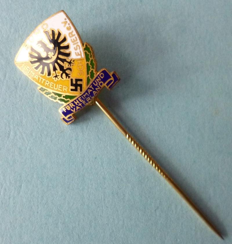 Third Reich : Bund Heimattreuer Schlesier e.V Members' Enamel Stick-pin Lapel-badge. — image 2