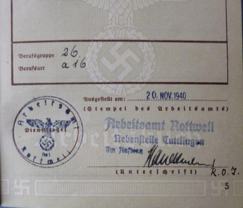 Third Reich : Second-pattern Arbeitsbuch. — image 2