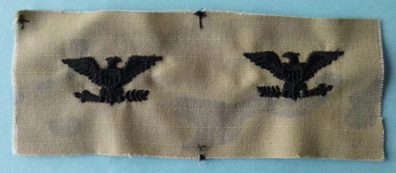 USA : Army Colonel's Matched Pair of Collar Rank-insignia for Combat Uniform. — image 2