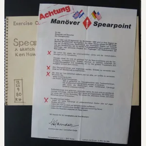 'Exercise Spearpoint 80' book of Ken Howard coloured Sketches together …