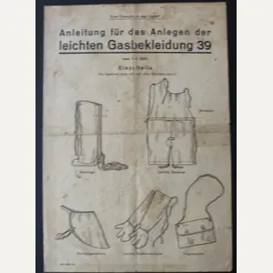 Third Reich : Wehrmacht Instruction Leaflet for wearing the Light …