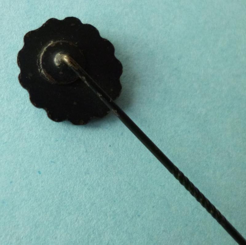 Imperial : Germann WW1 Naval Wound Badge in Black Miniature Stickpin Lapel-badge. — image 3