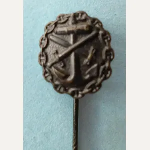 Imperial : Germann WW1 Naval Wound Badge in Black Miniature …