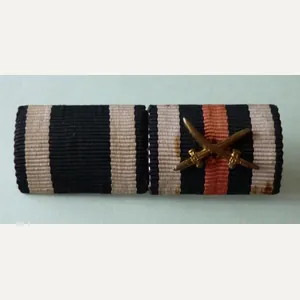 Imperial : German Medal Ribbon-bar with two Ribbons.