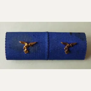Third Reich : Luftwaffe Medal Ribbon-bar with Two Ribbons.