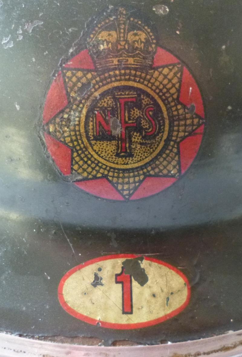 WW2 National Fire Service Steel-helmet from No 1 (Gosforth) District. — image 2