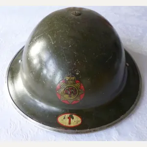 WW2 National Fire Service Steel-helmet from No 1 (Gosforth) District.