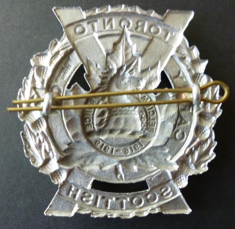Canada : Toronto Scottish Regimental Glengarry-badge. — image 2