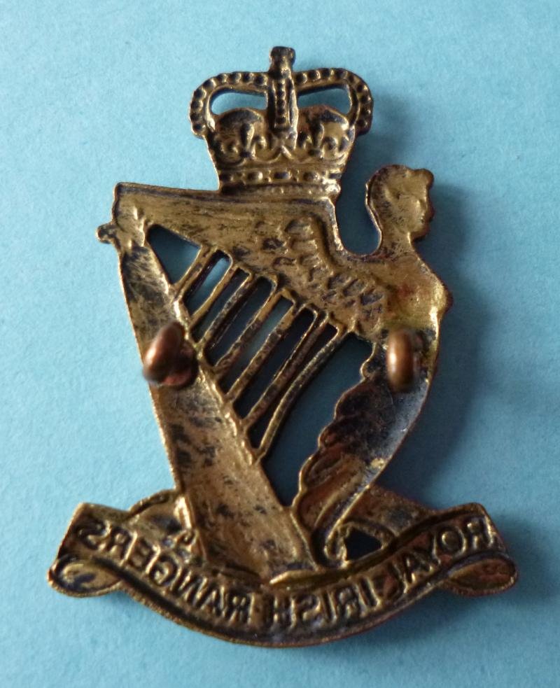 Royal Irish Rangers Officers' Bi-metal Cap-badge, — image 2